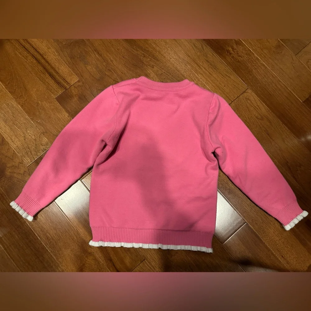 Charming Pink Bunny Kids Sweater